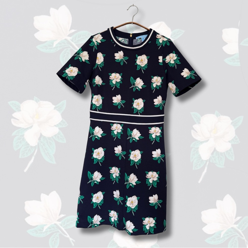 Draper James Navy Floral Mini Dress
